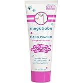 Megababe Sweat & Odor Absorbing Lotion - Magic Powder Stay-Dry Lotion to Powder | Aluminum-Free, Talc-Free | 3 fl oz