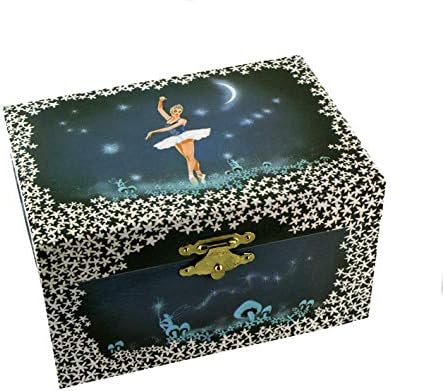 Caja de música para joyas / joyero musical de madera con ...