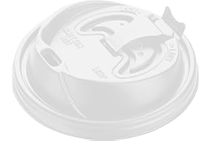 Dart Optima Reclosable Lid, Fits 12 Oz To 24 Oz Foam Cups, White, 100/pack