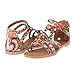 DREAM PAIRS Women's Summer Trendy Print Gladiator Flat Sandals