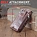 Hengwin Leather Cell Phone Belt Case Holster with Belt Clip Loop Carrying Pouch Holder + Keyring