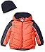 Hawke & Co. Boys' Puffer Coat with Contrast Pieced Insert