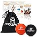 PROCIRCLE Massage Balls - Lacrosse Balls, Massage Tennis Balls, Stress Balls - Deep Tissue Massage Tool for Myofascial Release, Muscle Relax, Physical Therapy