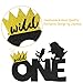 Joymee Wild One Cake Topper,Kids Boy or Girl 1st First Birthday Cake Decorations, Double Sided Handmade Glitter Decorations