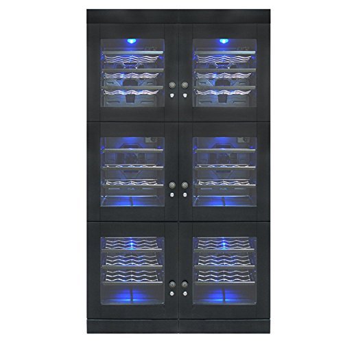 Vinotemp vntvt-cava3h e-l 48-bottle left hinge wine cellar, espre…