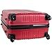 Kenneth Cole Out of Bounds Lightweight Durable Hardshell 4-Wheel Spinner Cabin Size Travel Suitcase, Red, 28-Inch Checked