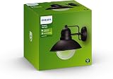 Philips Hoverfly Outdoor Wall Light IP44 Black Aluminium E27 Sold Separately view 5