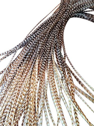 Feather Hair Extensions, 100% Real Rooster Feathers, 20 Long Thin Loose Individual Feathers, By Feather Lily