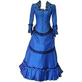 Steampunk Victorian Gothic Cosplay Costume Victorian Bustle Dress Gown Costume Edwardian Evening Dress