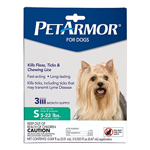 PetArmor for Dogs, Flea and Tick Treatment for Small Dogs (522 Pounds