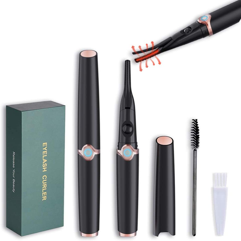 Heated Eyelash Curler with Clip Upgraded DoubleSide Rechargeable