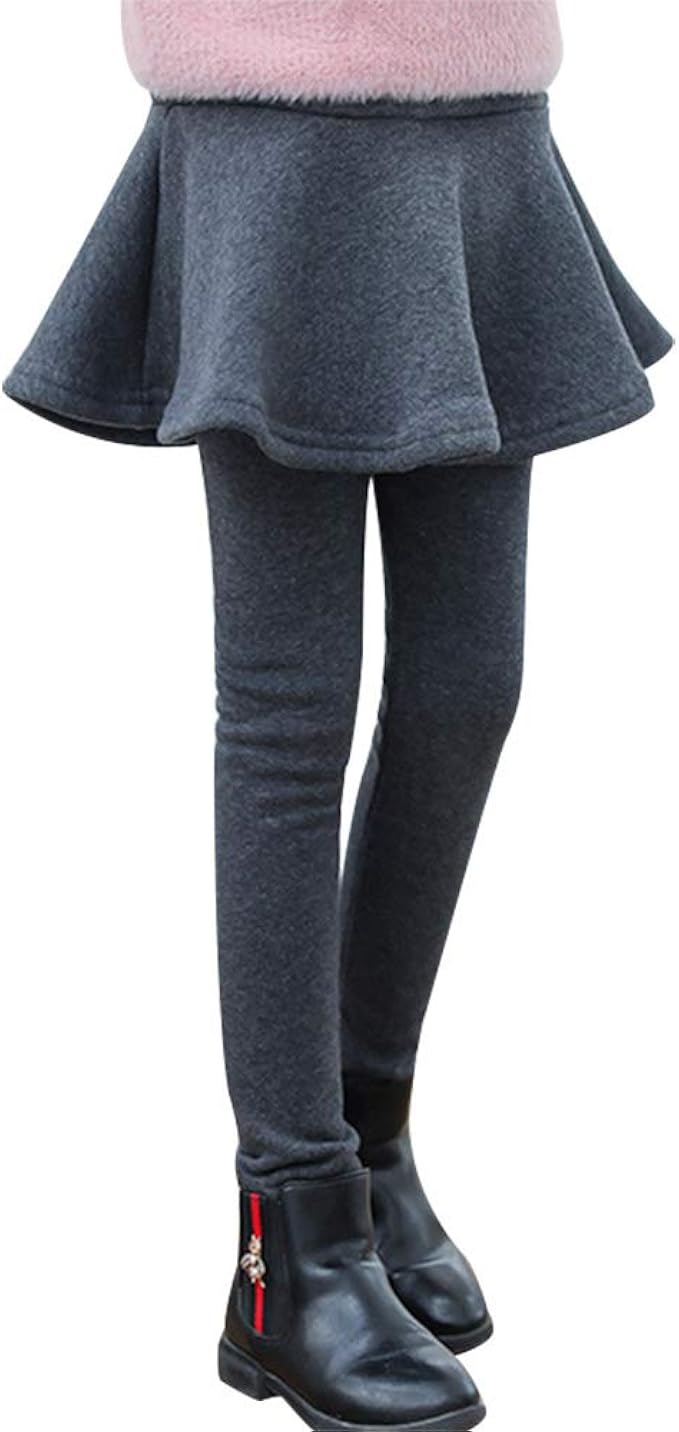 Amazon チレエコ Chireeko 女の子 レギンス付スカート レギンス タイツ キュロットスカート スパッツ フェイクレイヤード 裏起毛 重ね着 ウエストゴム スカート 女児 キッズ かわいい おしゃれ レギンス 通販