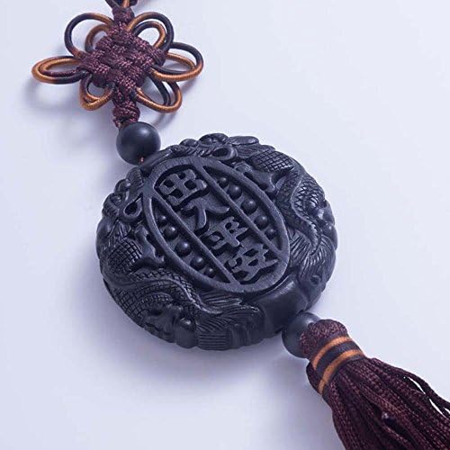 Duojimi Access to Safe Automobile Ornaments Pendant Evil Peace Ebony Beads Peace Symbol Pendant