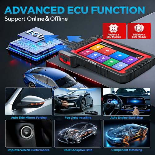 KINGBOLEN K7 Valise Diagnostic Auto Multimarque, OBD2 Diagnostic Français pour système Complet avec 31+ Service, ECU Coding, Contrôle Bidirectionnel, CANFD, Mises à Jour gratuites à Vie