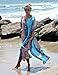 Walant Womens Chiffon Robe Beach Dress Swimsuit Bathing Suits Bikini Cover-ups,Blue,One Size