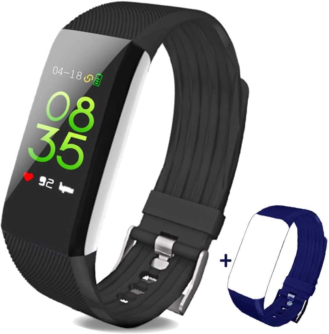 Juya Fitness Tracker, Activity Tracker Smart Sport Watch Waterproof IP67 with Heart Rate Pedometer Step Counter Watch and Sleep Monitor Calorie Counter Watch, for kids Women Men Compatible