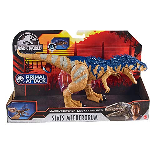Jurassic World GJP35 - Gewaltige Beißer Siats Meekerorum, größere Dinosaurier-Actionfigur – Bild 7