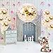 Gold Confetti Balloons 12 inch - Balloons with Confetti Inside - Bachelorette Decorations - Wedding Party Supplies - Clear Latex Balloons - Prefilled Confetti Dots - 24 Gold Balloons (Clear)