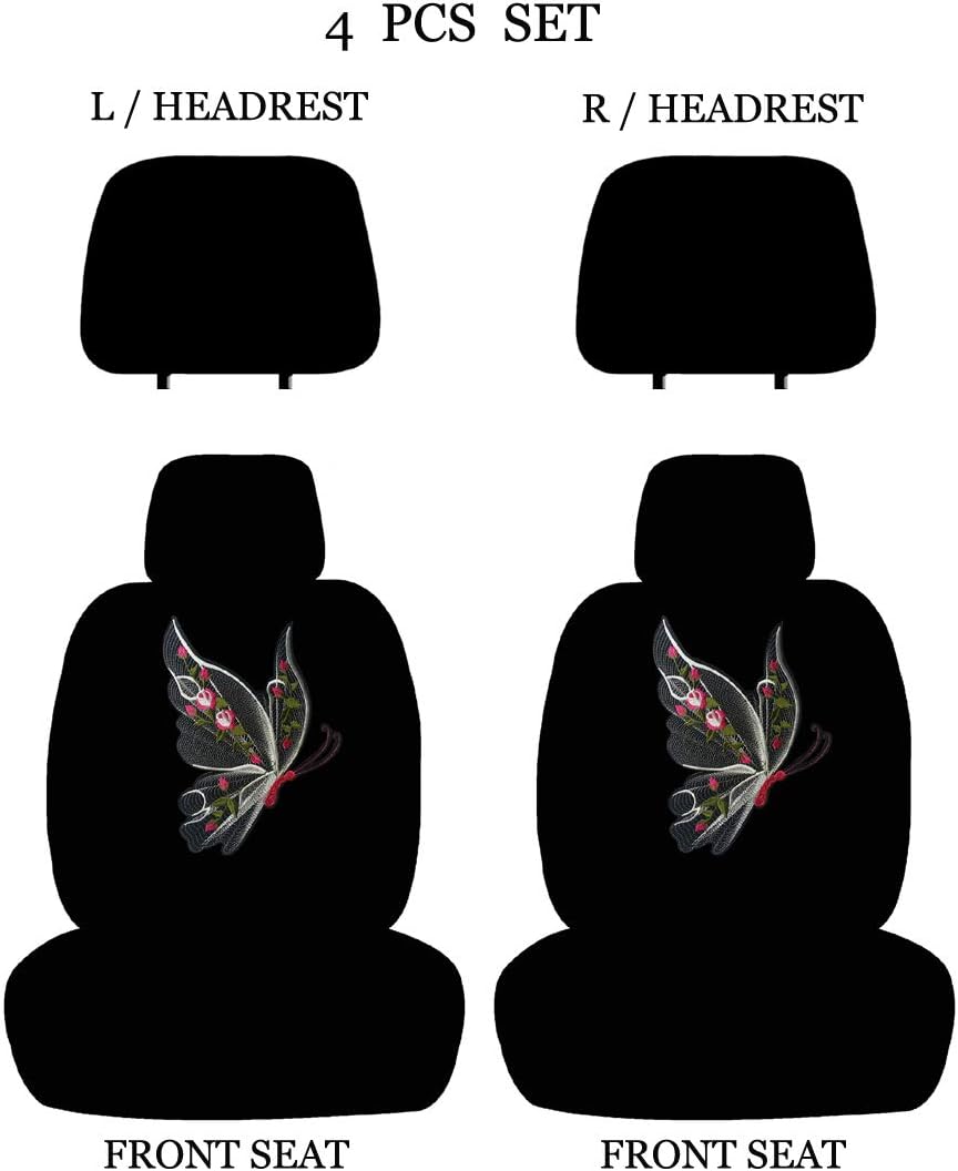 Best red butterfly car seat covers