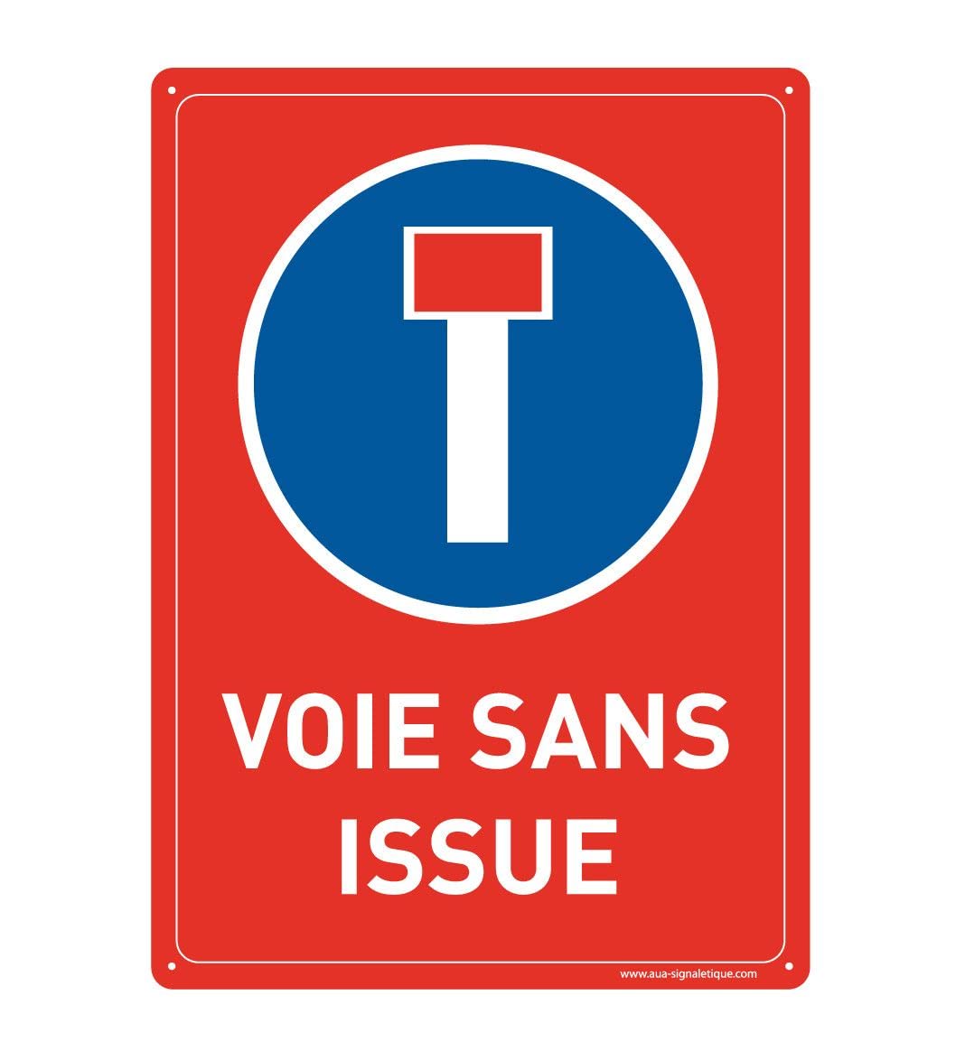 AUA SIGNALETIQUE 202103-AI-p-150x210 with Signal Sign, Red, 150 x 210 mm