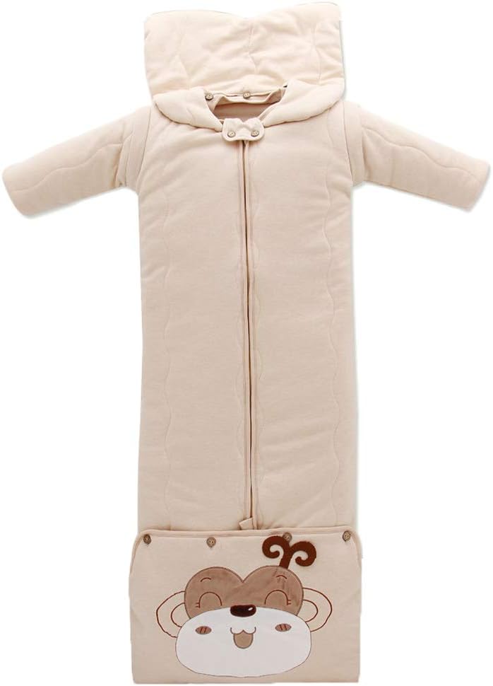 Baby Sleeping Bag Cotton Wearable Blanket Sleepsuit Autumn Winter Swaddle Blankets for Newborn Toddler