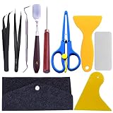10 Pieces Craft Vinyl Weeding Tools Stainless Steel Precision Craft Basic Set Craft Vinyl Tools for Weeding Vinyl, HTV, Lettering