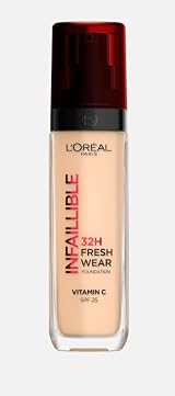 L'Oreal Paris Infaillible 24H Fresh Wear Makeup 125 Natural Rose High Coverage view 1