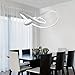LightInTheBox Modern Chic LED Ring Chandelier Ceiling Pendant Light Hung Light Painting Lamp Fixture for Living Room Bedroom Dinning Room (Dimmable with Remote Control)