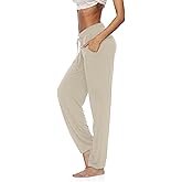 DIBAOLONG Womens Yoga Pants Wide Leg Comfy Drawstring Loose Straight Lounge Running Workout Legging
