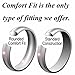 King Will Tungsten 8mm Black and Green Carbon Fiber Inlay Comfort Fit Men's Wedding Band Ring 7.5