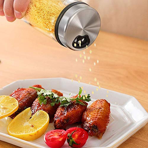 XYSQWZ Dressing & Gewürzspender Gewürzbehälter Gewürzbox Gewürz Cruet Flasche Gewürzglas Glasvorratsglas Mit… – Bild 3