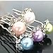 HuntGold 6X U-shaped Wedding Flower Synthetic Pearl Hair Clip Pin Hairpin Stick(white)