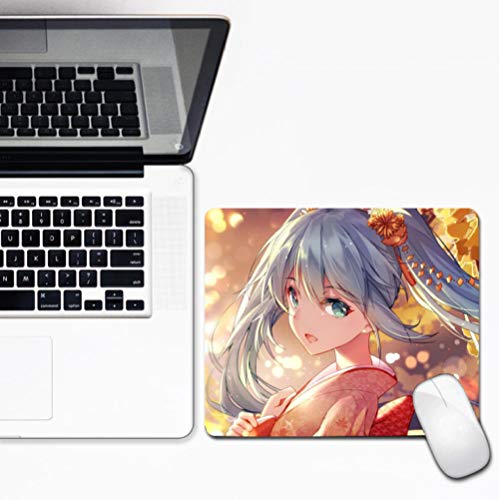 sasdasld Anime Girl Mouse pad Lovely Non-Skid Small Size Locking Edge Gaming Mousepad for Laptop Notebook Desk mat-400x900mm