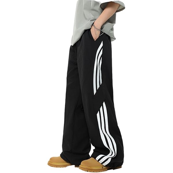 Amazon.com: Y2k Track Pant Baggy Sweatpants Men Parachute Pant