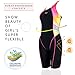 Peacoco Girls' Solid Splice Athletic One-Piece Swimsuits Racerback Competive Legsuit For 6-8 years