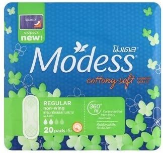 Modess Cottony Soft Regular Non-wing Sanitary Pad 20 Pcs.