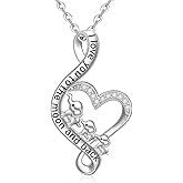 Fenthring Elephant Necklace Infinity Mama Elephant Gifts for Women Mom Sterling Silver Mothers Day Gifts