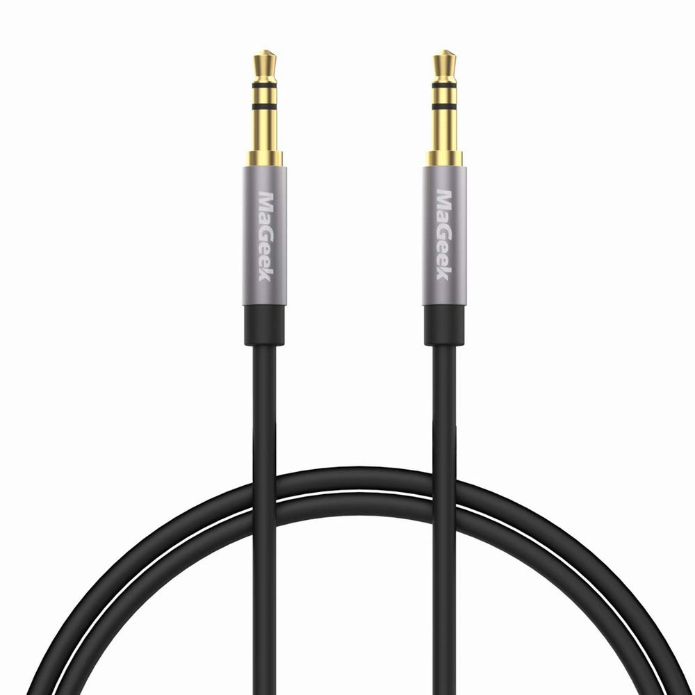 MaGeek 3.5mm Audio Aux Cable, (1.0m / 3.3ft) Male to Male Auxiliary Audio Cable for Beats Headphones, iPhone, iPod, iPad, Car, Home Stereo, or any Audio Device with 3.5mm Aux Port (Black)