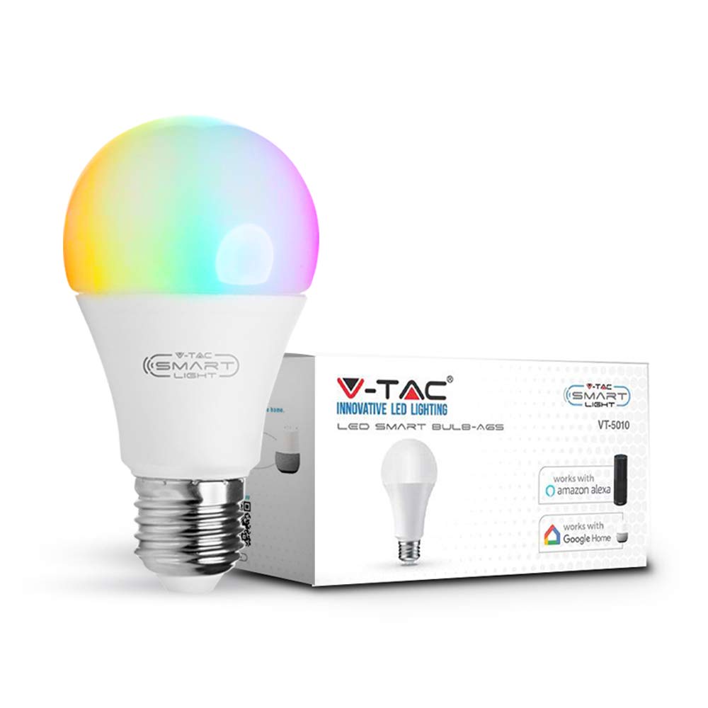 V-TAC Bulb 9W E27 Rgb+4000k