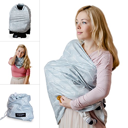 Nursing Breastfeeding Cover Scarf - Baby Car Seat Canop