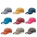 TiRain Woman's Adjustable Washed Sport Outdoor Cotton Baseball Cap (Dark Grey)