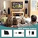 TV Antenna Indoor 60Miles Amplified - Vichannel Digital HDTV Antenna with Amplifier Channels Booster Free TV High Gain for 1080P VHF UHF Good Reception Long Range with 9.8Ft Coaxial Cord