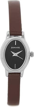 Sonata Analog Black Dial Women's Watch -NK8100SL02