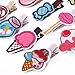 KOONY Baby Girls Hair Clips Cartoon Design Embroidered Patches Barrettes 12pc (Candy)