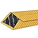 PilotMan Formal Plaid Mens Tie Silk Tie Yellow Necktie (Yellow)