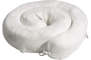 SpillTech Oil-Only Contractor Grade Absorbent Sock/Net Boom, Polypropylene, 10’ x 8” (L x Dia.), Bright White, Pack of 4 (WB810SN)