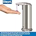 Costech Automatic Soap Dispenser, Auto Sensor Touchless Soap Dispenser with Brushed Stainless-Steel, Fingerprint Resistant Coating, and Waterproof Base Perfect for use in Bathrooms (2 Pack)