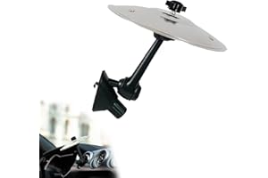 WBDSJE Car Cymbal, Mini Drum Crash Cymbal For Car Vent,Car Cymbal Air Vent,Car Symbol Drum Air Vent (Silvery)