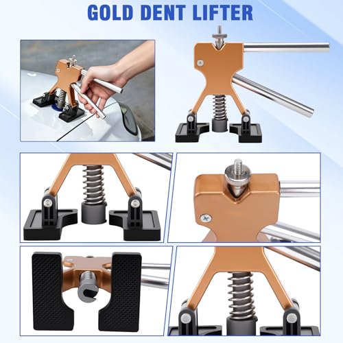 78Pcs Car Body Dent Puller Kit Car Dent Puller Kit Dent Hammer Puller Bridge Puller Kit for Car Vehicle Portier Dent Removal