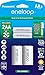 Panasonic K-KJS2MCA2BA eneloop C Size Battery Adapters with eneloop AA 2100 Cycle Ni-MH Pre-Charged Rechargeable Batteries, 2 Pack with 2 "C" Adapters primary